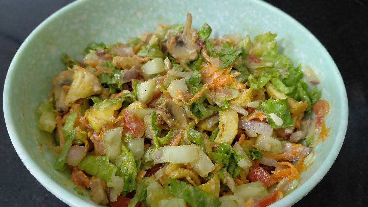 Chicken Vegetable Salad Recipe | Healthy Protein Salad