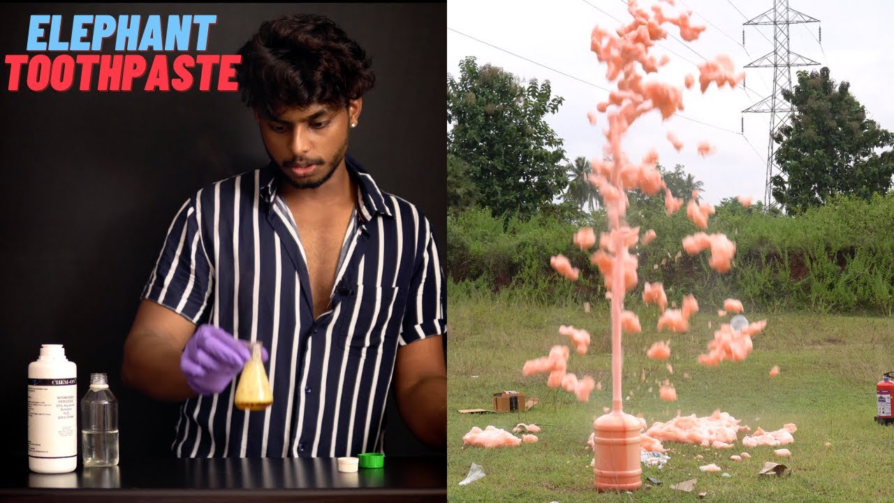 I made the world's most  beautiful ELEPHANT TOOTHPASTE