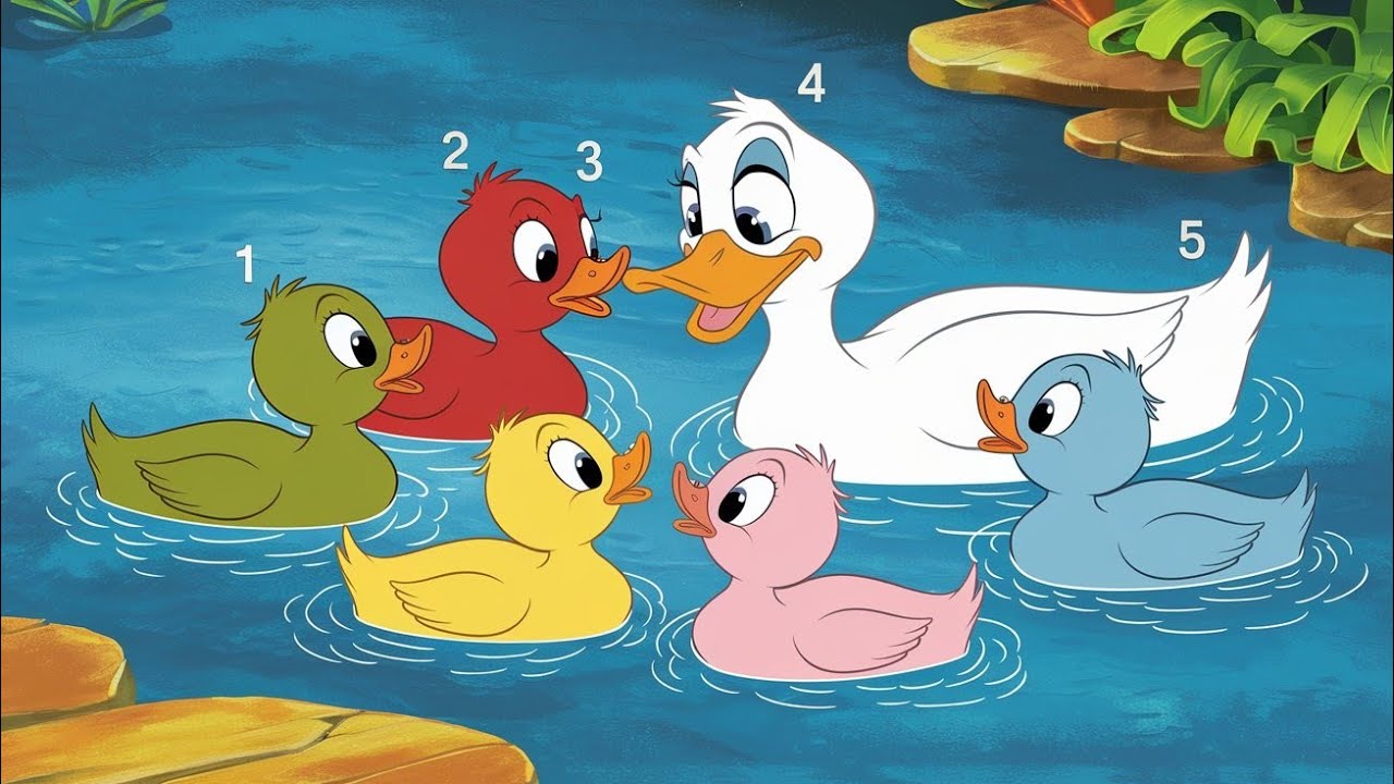 Five Little Ducks l Kids Songs l 5 Little Ducks song l Nursery Rhymes - Baby Songs l Kids Songs l