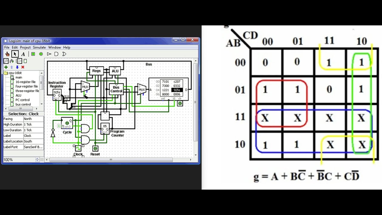 👍Solve any Karnough map easily using free Logisim circuit design tool👍