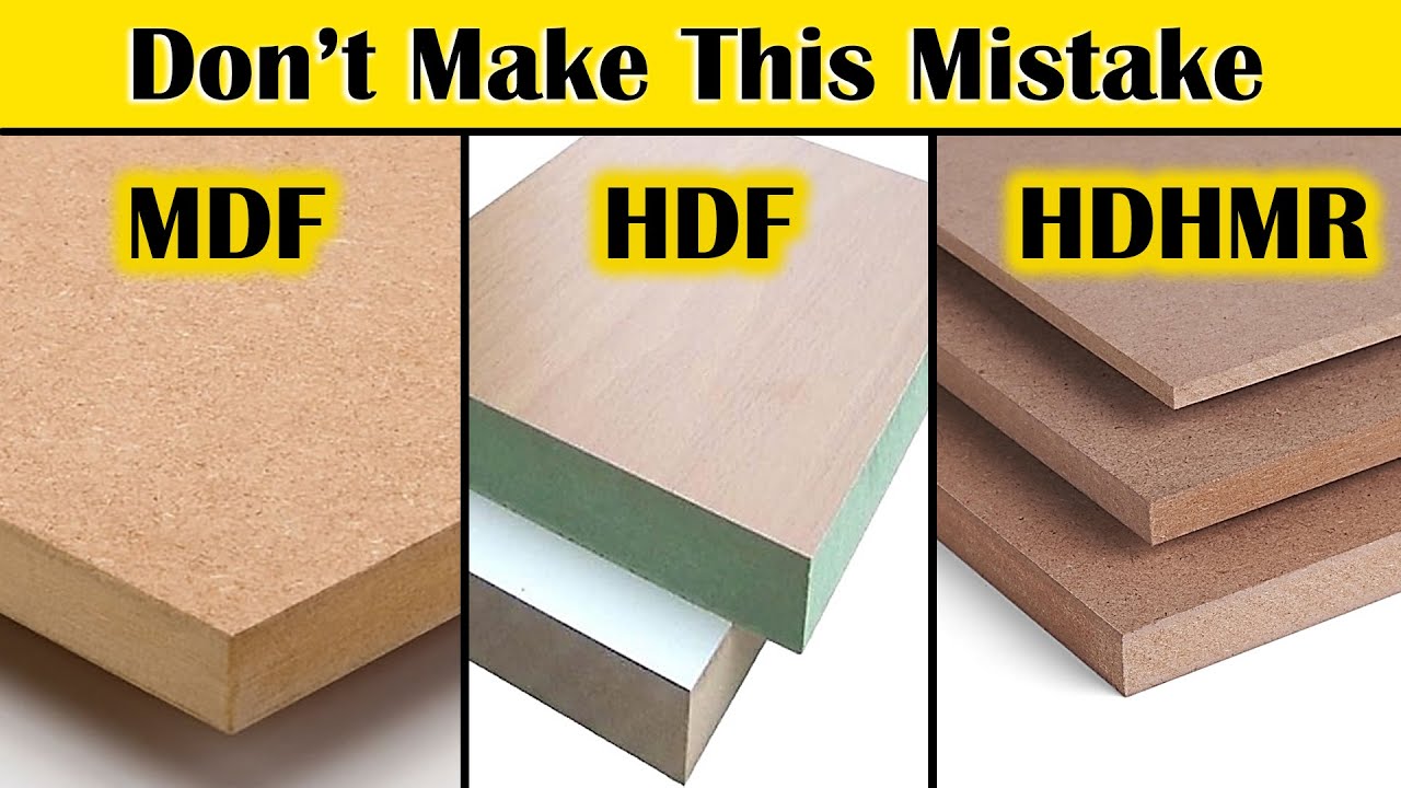 MDF Board vs HDF Board vs HDHMR | Which Engineered Wood is Better For Furniture