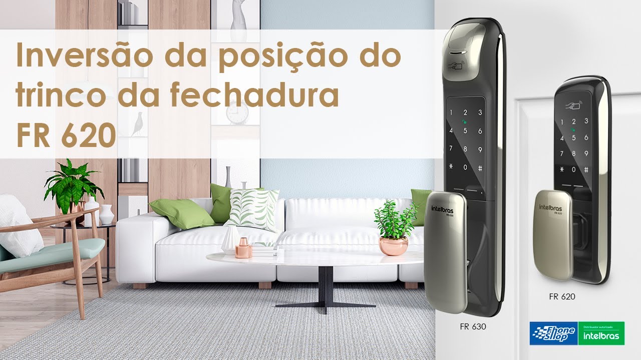 Como inverter o trinco reversivo da fechadura FR 620