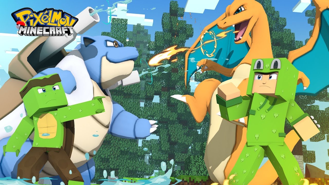THE BIG POKEMON BATTLE VS LITTLE LIZARD - Minecraft Pixelmon