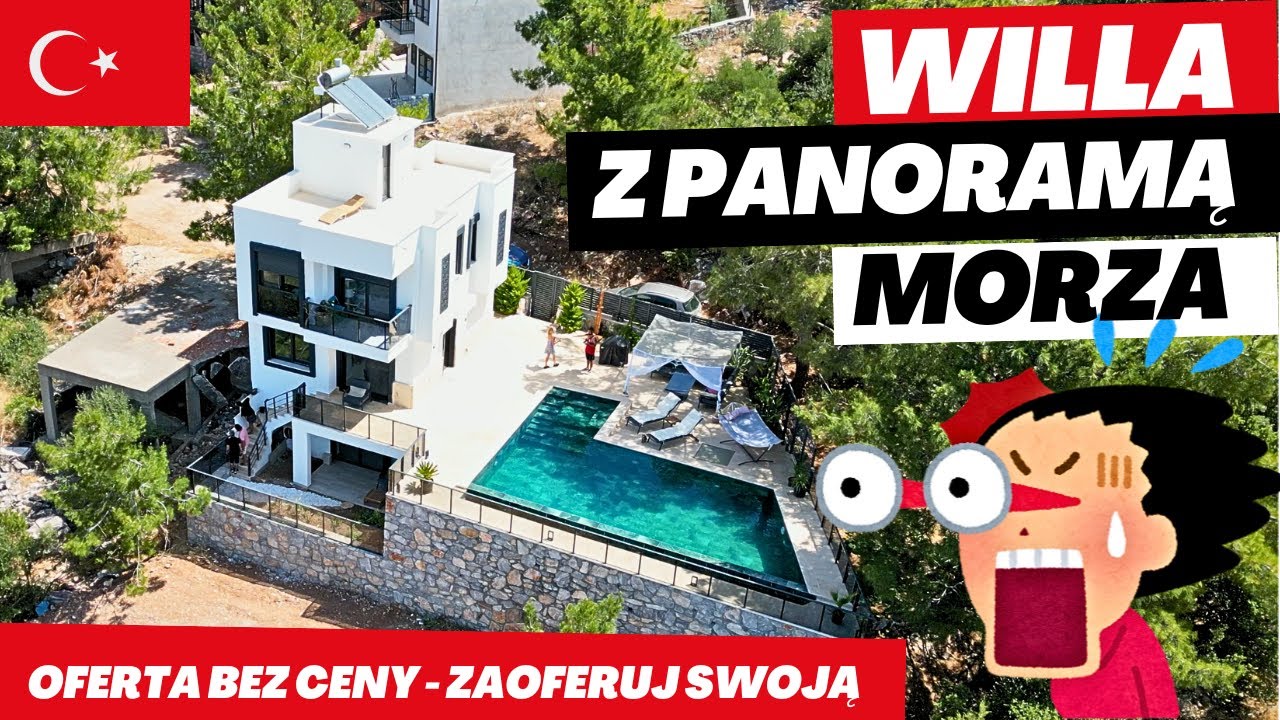 WILLA BEZ CENY NAD MORZEM EGEJSKIM- 1H OD BODRUM I KUSADASI- CZEKA NA WASZE OFERTY-ILE ZA NIĄ DACIE?