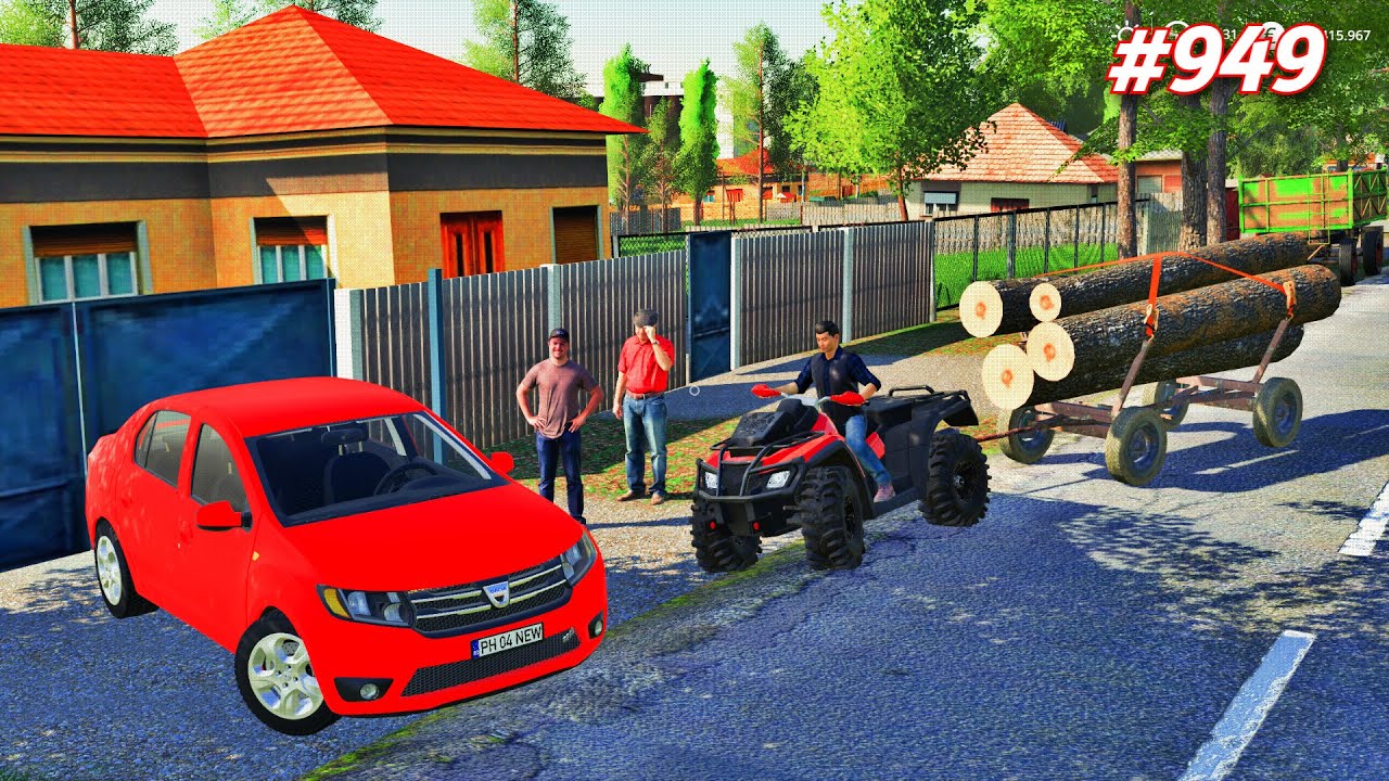 Roleplay pe Dumesti///CU ATV-UL DUPĂ LEMNE [Ep949]-Farming Simulator 19