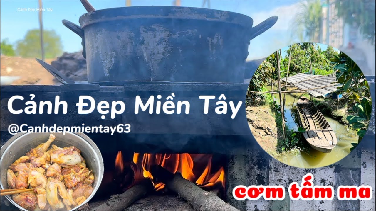 🔴Broken rice with grilled pork - mekong delta live