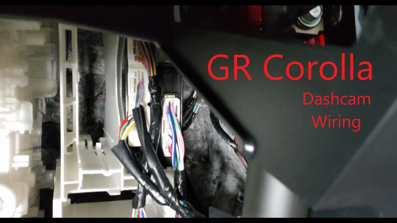 GR Corolla Hatchback Dashcam Wiring (OEM Instructions)