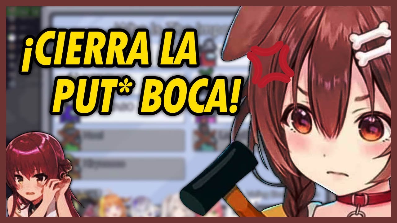 Korone se molesta con Marine y le manda a callar [Hololive - Sub. Español]
