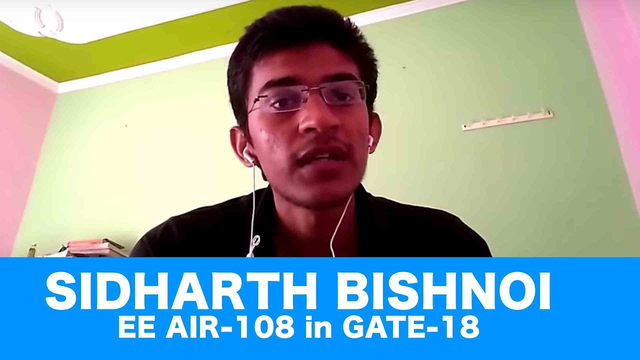 Sidharth Bishnoi EE AIR 108 | Preparation Journey & Tips