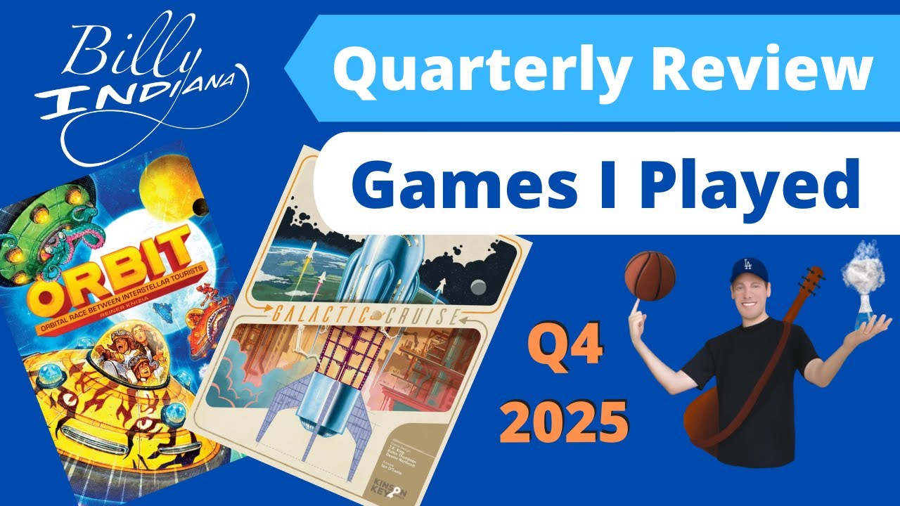 Board Games I Played in the 4th Quarter of 2025 (with my Top Games revealed)