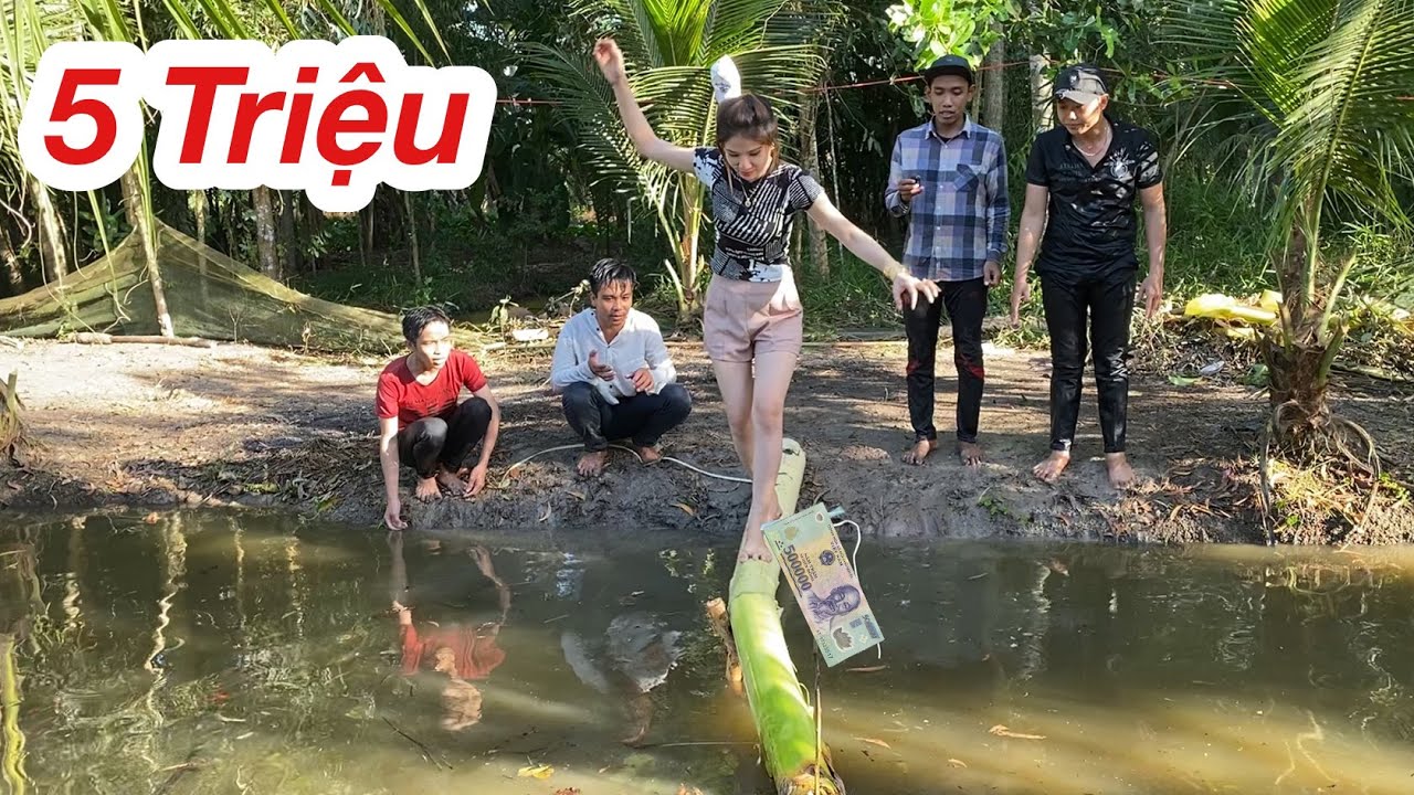 Công Thức TV Thưởng Nóng 5 Triệu Cho Người Thắng Trò Chơi Đi Qua Cầu Chuối Cực Dễ | Ly Ngô Vlog