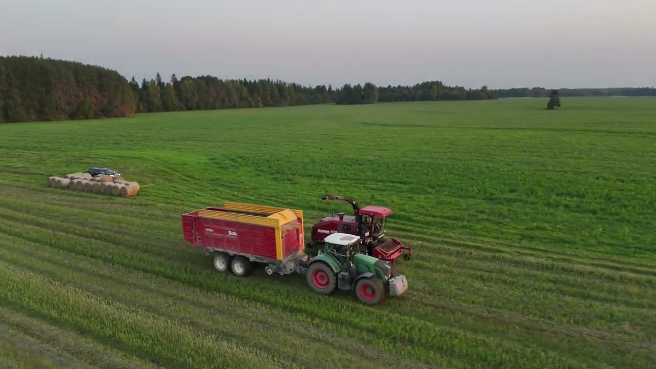 Efficient Harvesting: Fendt 936, Schuitemaker Rapide 660 & Palesse FS80-5 in Perfect Harmony