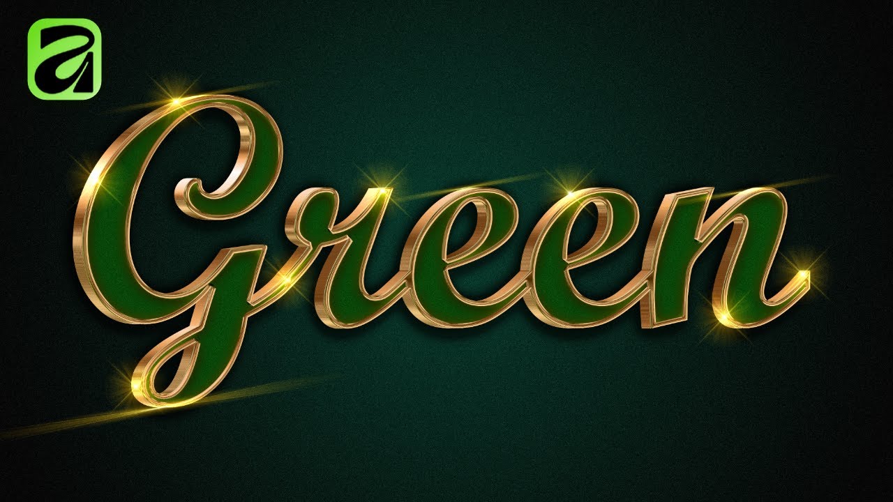 Luxury Green & Gold Text Effect in Affinity (Step-by-Step)