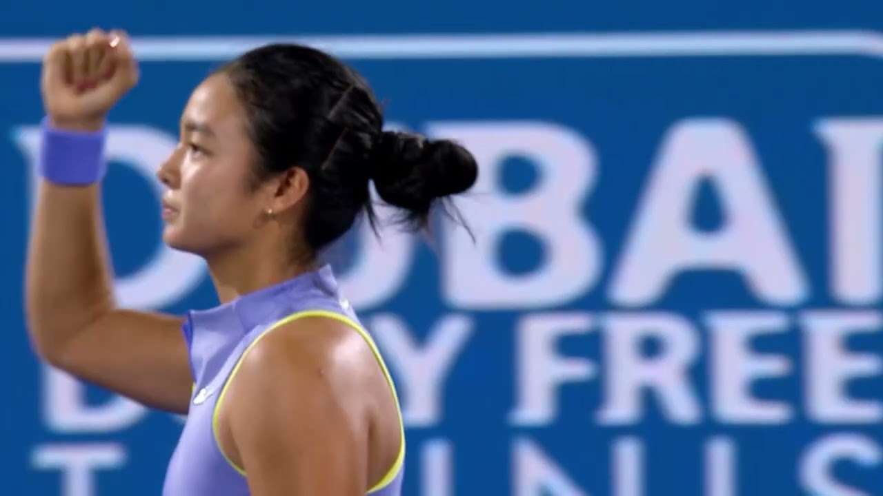 Alex Eala - Match Point & Reaction - R3 - 2026 Dubai Duty Free Tennis Championships