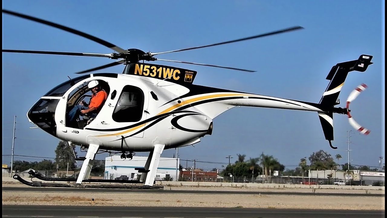 MD530FF Start-Up & Takeoff (Hughes 369/500) Helicopter N531WC