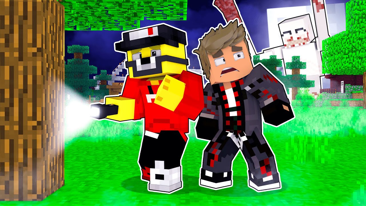 První Noc v Minecraft Strašidelném Zábavním Parku!