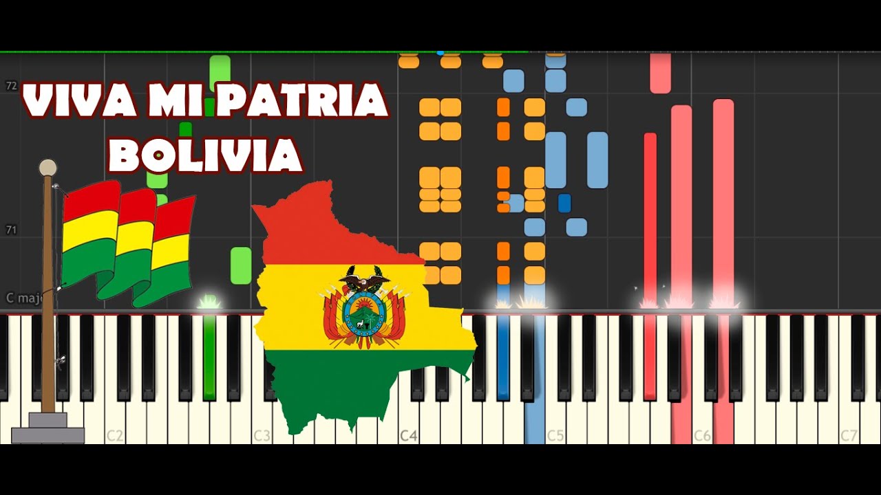 Viva mi patria BOLIVIA (Piano tutorial)