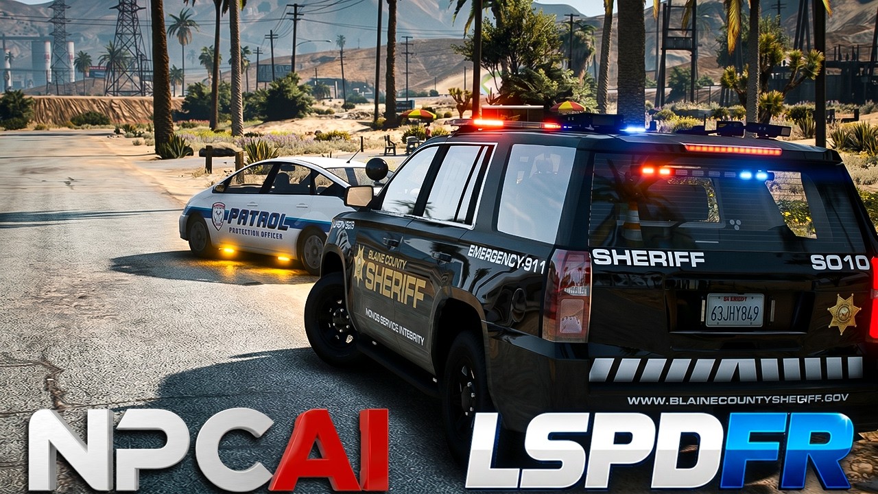 Pulling Over a FAKE COP with NPCAI Mod! (LSPDFR)