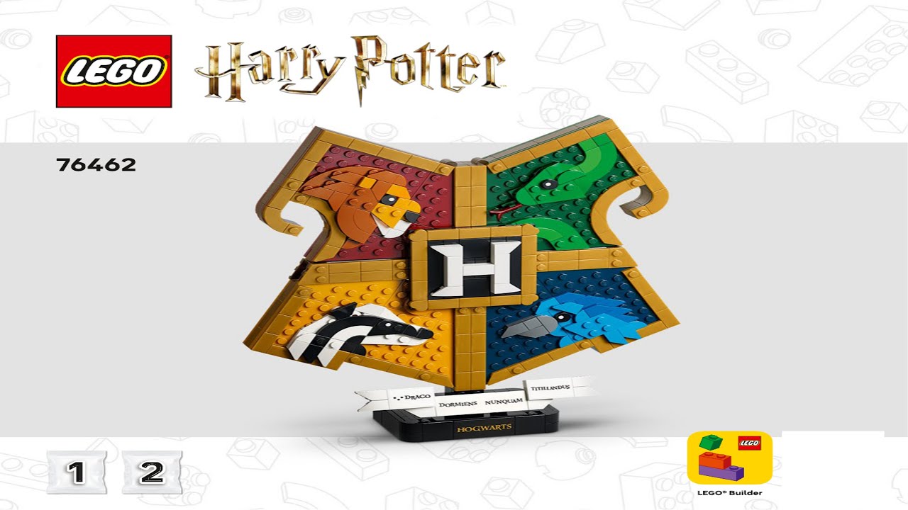 LEGO Instructions - Harry Potter - 76462 - Hogwarts House Crest - Miscellaneous (Book 1)