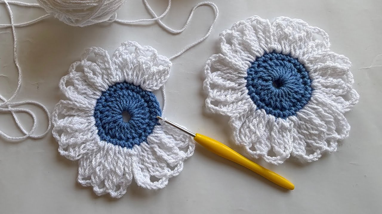How to make a crochet flower |crochet flower for beginners #crochet #crochetpatterns #crochetideas