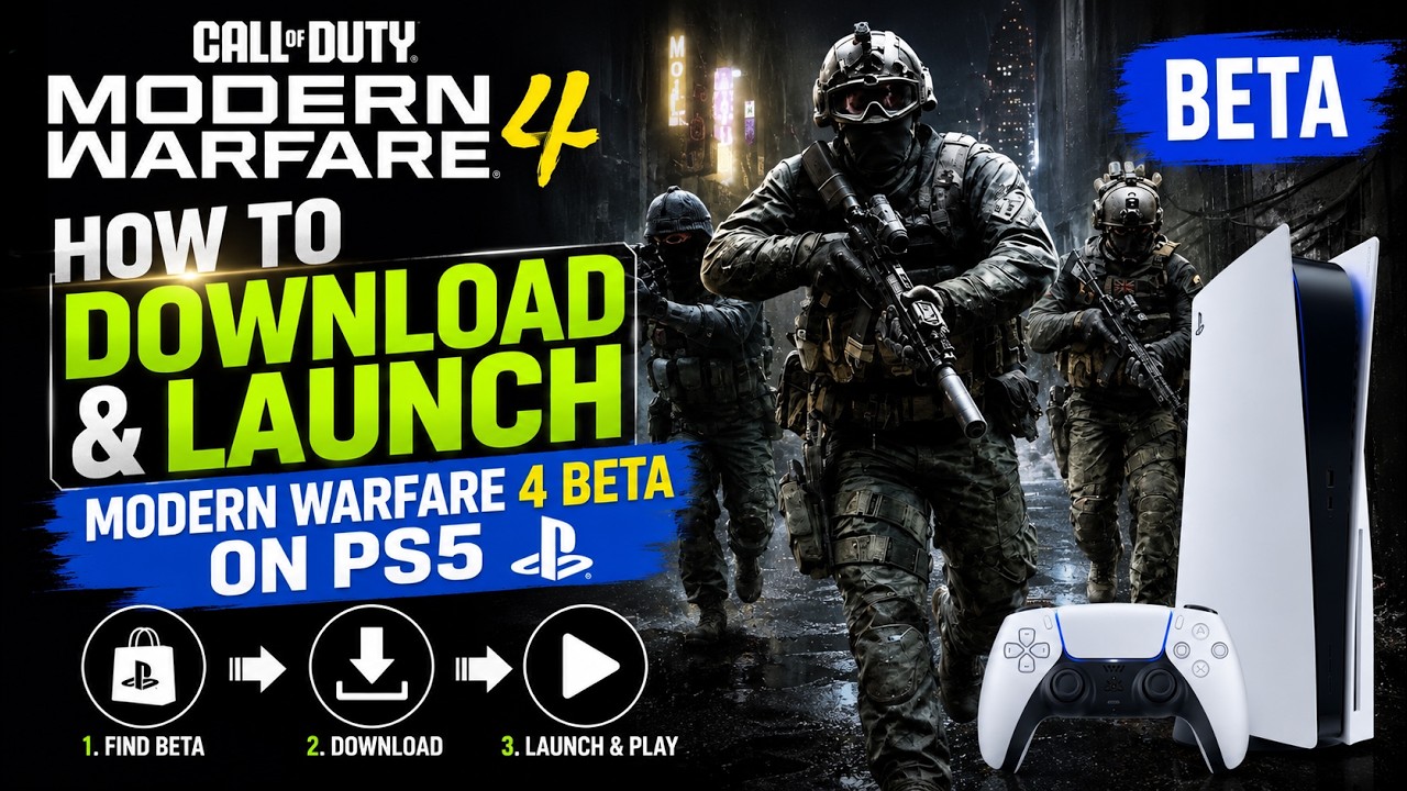 How to Download & Launch Call of Duty: Modern Warfare 4 Beta on PS5