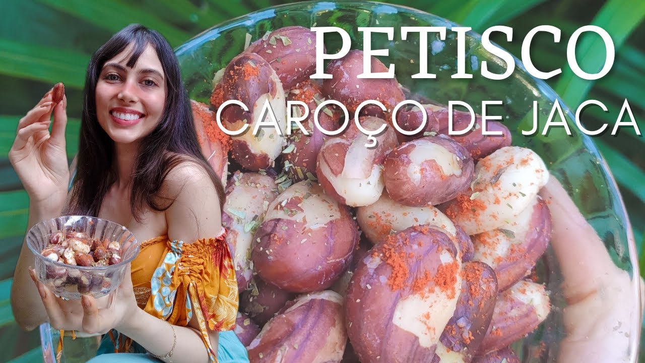 COMO APROVEITAR O CAROÇO DA JACA! PETISCO RICO EM FERRO E FIBRAS!