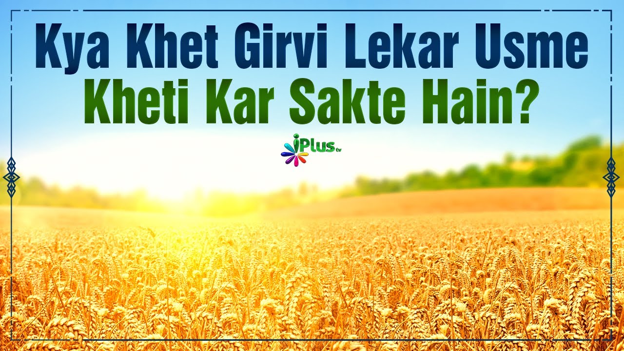 Kya Khet Girvi Lekar Usme Kheti Kar Sakte Hain? | Shaikh Kifayatullah Sanabili | iPlus TV