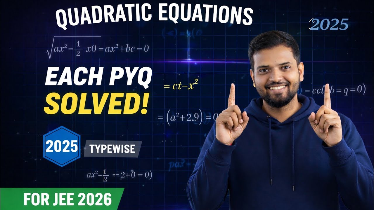 Quadratic Equation | JEE Main 2025 All PYQs | Complete Concept + Tricks | Kamal sir 