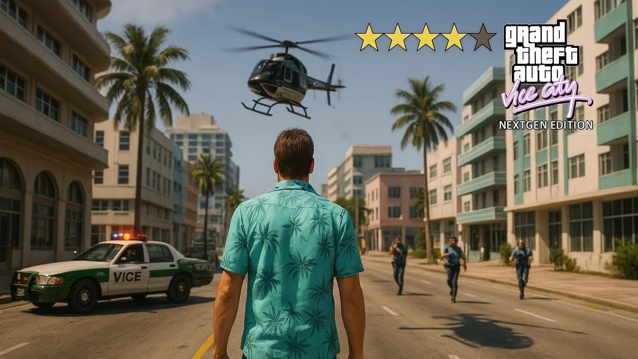 GTA Vice City NextGen Edition – 6-Star Wanted Level Challenge Gone Wrong 🚨🔥 | GTA Vice City 2025