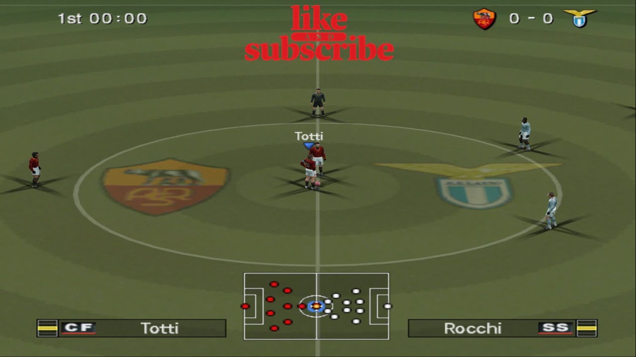 Pro Evolution Soccer 6: AS Roma vs Lazio - Геймплей PES 6 | PS2, PC, Xbox 360, PSP, Nintendo DS