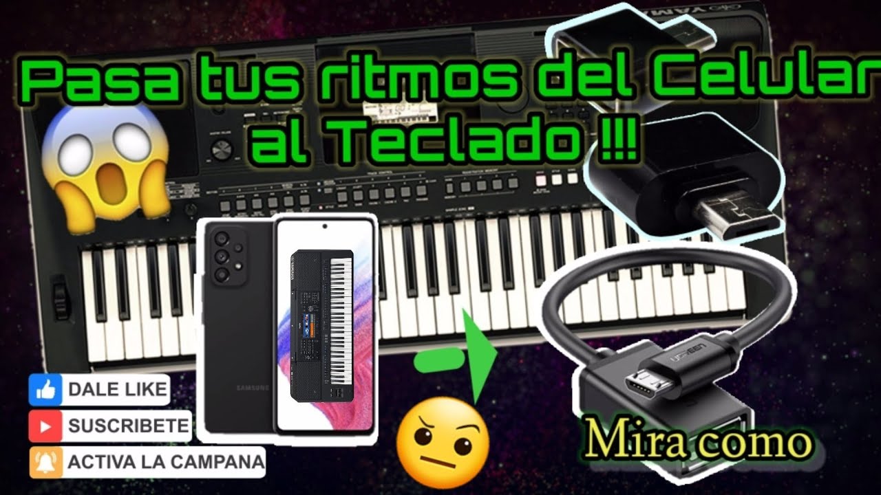 Así puedes pasar tus ritmos del Celular a tu teclado / Mira como de fácil es hacerlo / Otg.