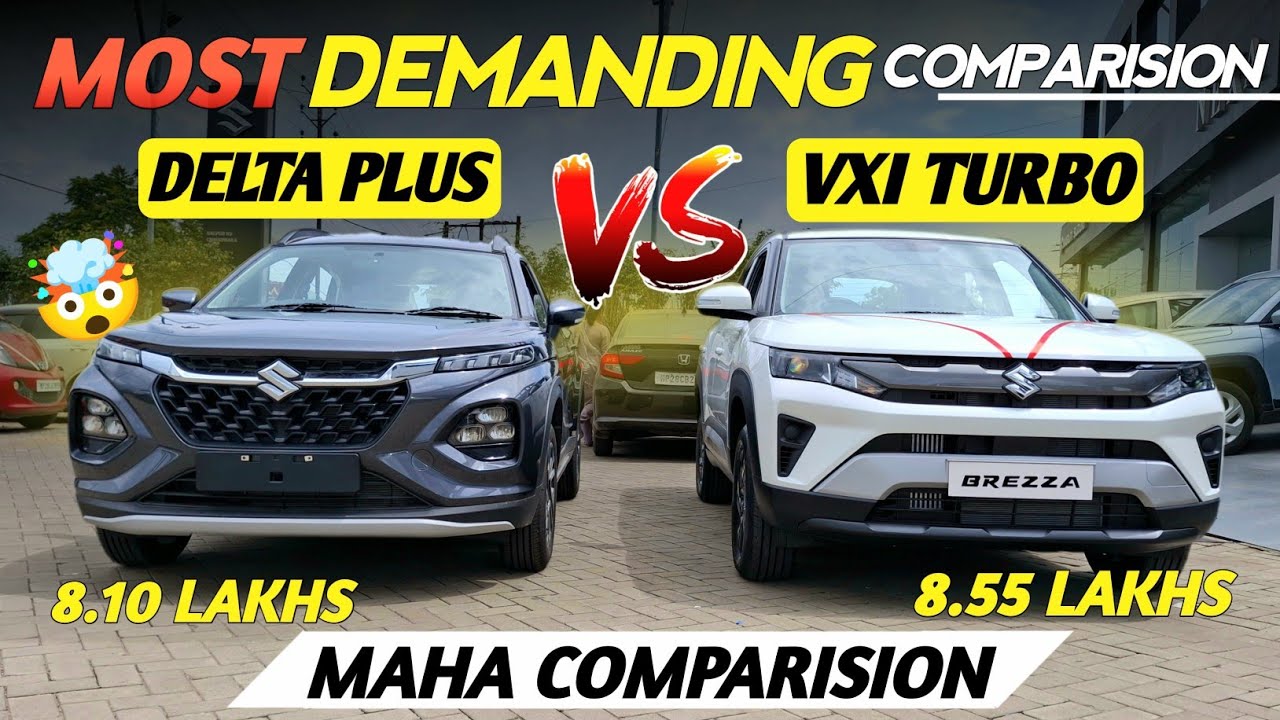 New Maruti Brezza VXI Turbo VS Fronx Delta Plus Comparison 🔥 | Brezza VS Fronx ❤️ 