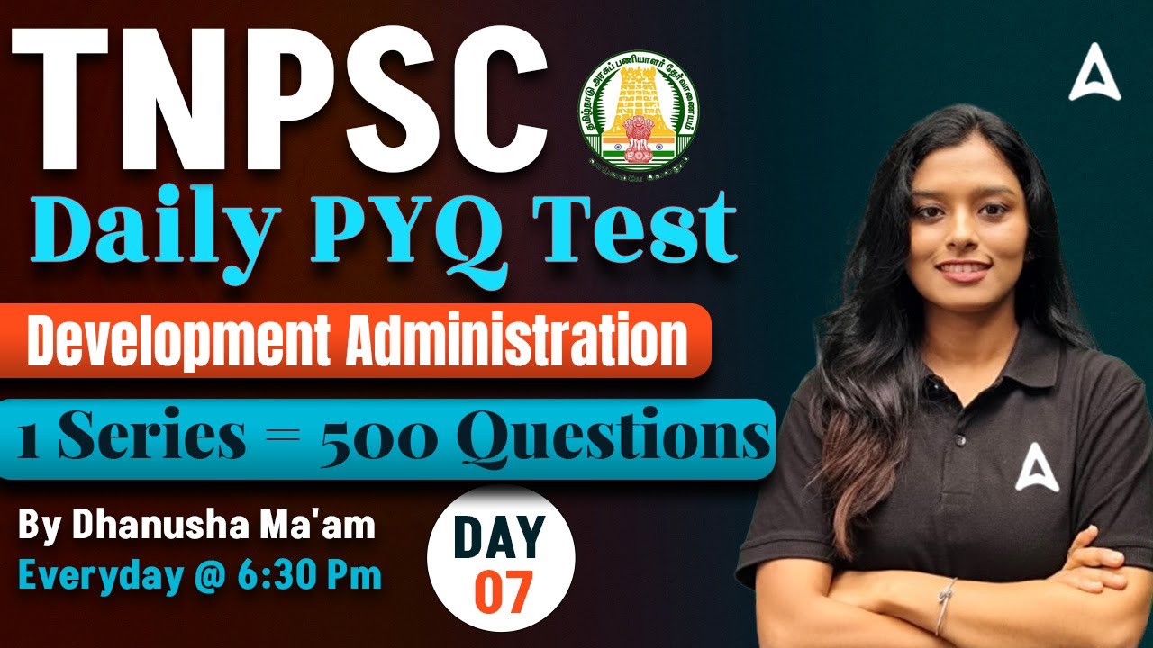 TNPSC Group 1 Prelims Preparation | Development Administration in Tamil Nadu | PYQ Test | Day 7