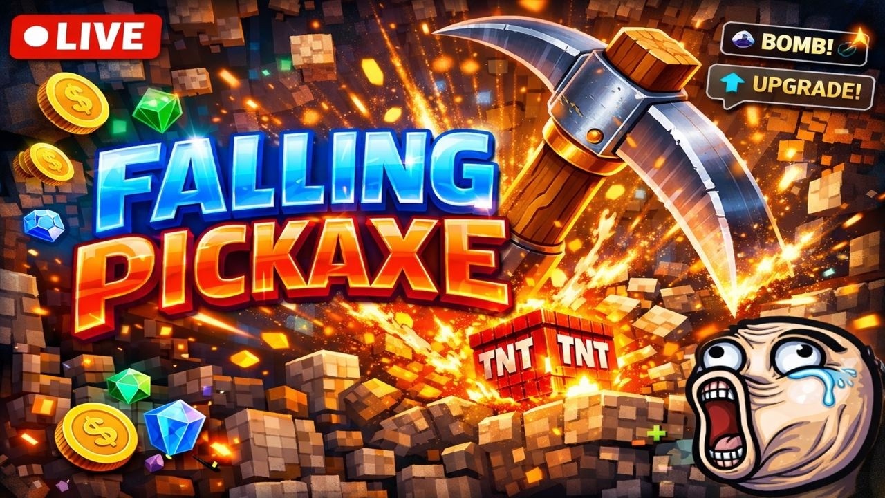 FALLING PICKAXE !CMD! YEET!