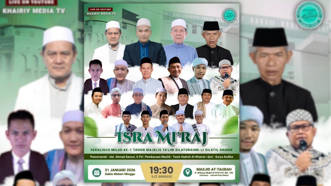 🔴LIVE Isra Mi'raj & Milad Ke 1 MT Silahturahmi Li Silatil Arham | Jatimakmur - Bekasi | 30-01-26