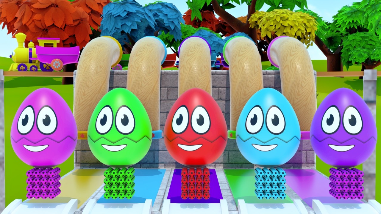 Duck & Eggs Color Learning 🦆🥚🎨 | Kids Educational Video