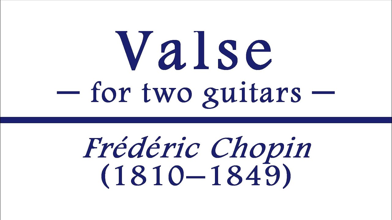 Valse (for two guitars)