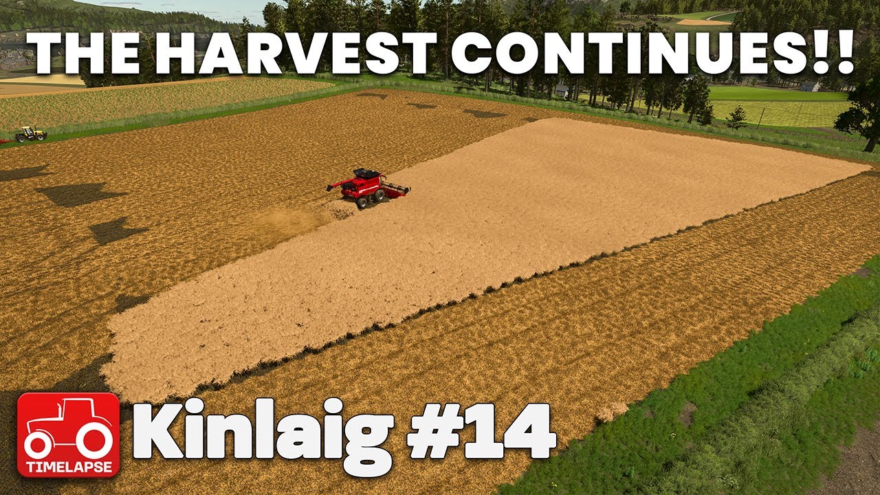 УРОЖАЙ ПРОДОЛЖАЕТСЯ!! Kinlaig FS25 Timelapse Farming Simulator 25 Ep 14