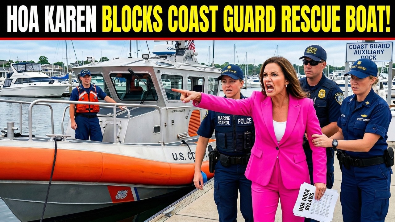 HOA Karen Tried Blocking a Coast Guard Rescue Boat Over ‘Dock Rules’ — Officers Arrested Her