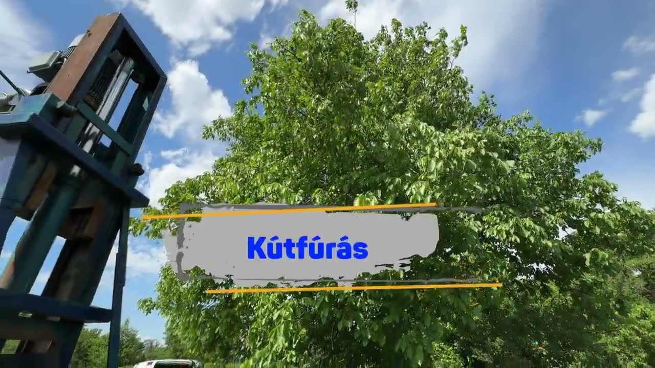Kútfúrás kavicsban, homokkőben, lignitben