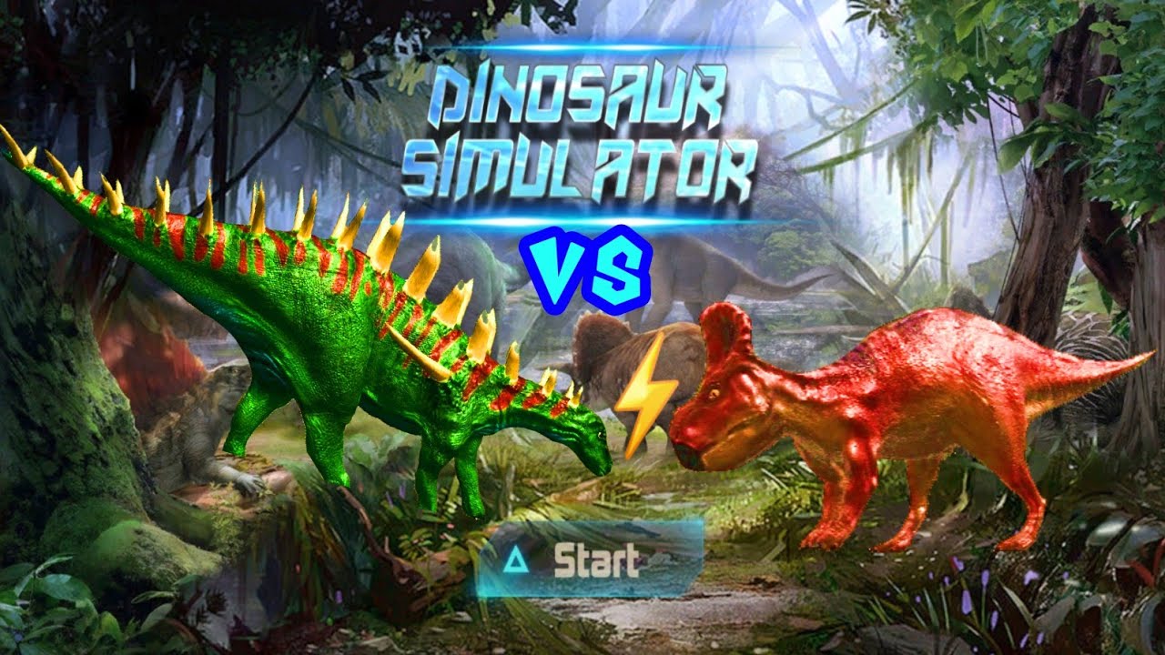 Kentrosaurus vs Protoceratops Fight; Kentrosaurus Simulator Android Gameplay #7; Dinosaur Simulator