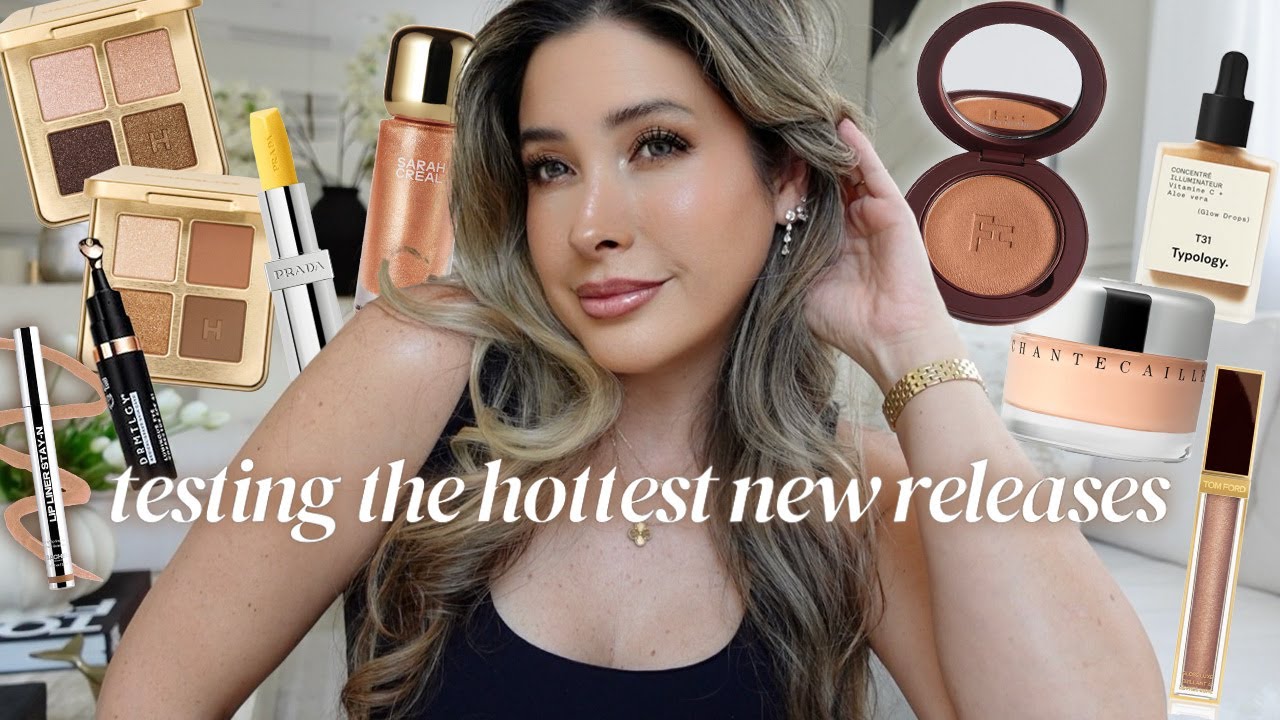 NEW LUXURY MAKEUP : TRY ON HOT PRADA Makeup, FARA HOMIDI BRONZER, SARAH CREAL, HOURGLASS Eyeshadows