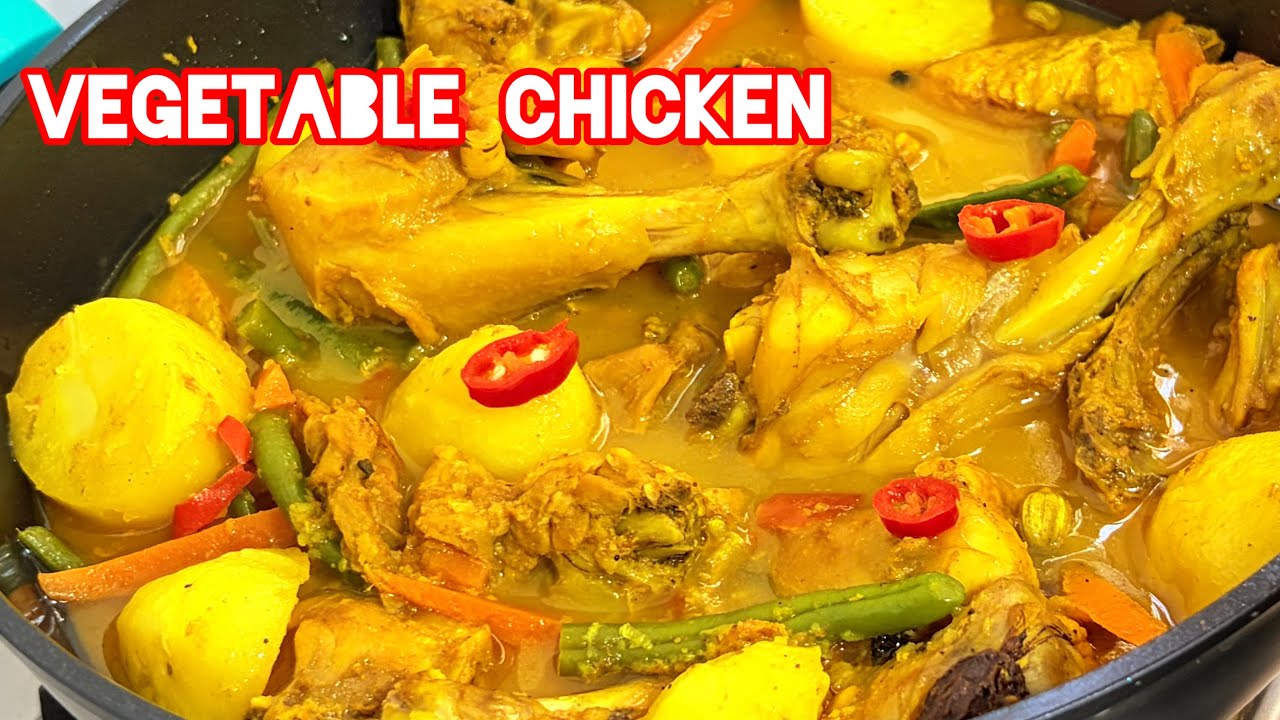 Once try this vegetable chicken #chicken vegetable #chicken soup recipe #zero oil chicken recipe 