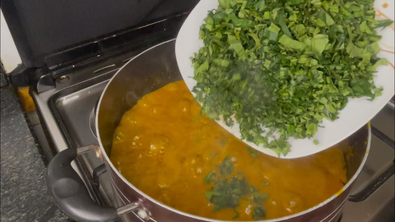 Ogbono Soup with Oat Flour Swallow