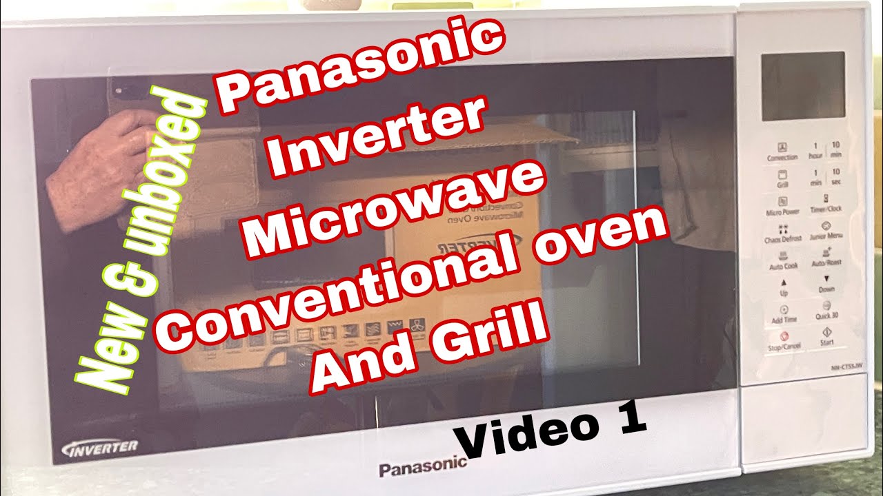 1 Panasonic Combination Grill Microwave Conventional oven inverter New Unboxed review whiteNN-CT55JW