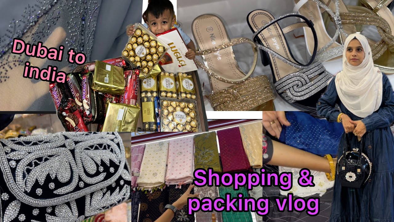 ஊருக்கு கெலம்பியாச்சு ஷாப்பிங் and packing பண்ணலாம் வாங்க / dubai to india traveling vlog in tamil