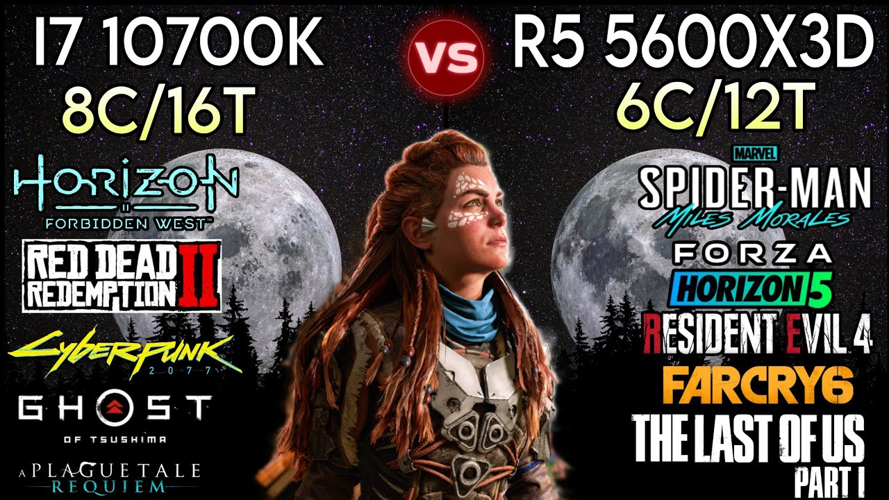 I7 10700K vs R5 5600X3D - Test In 10 Games - Which Is Better CPU ?