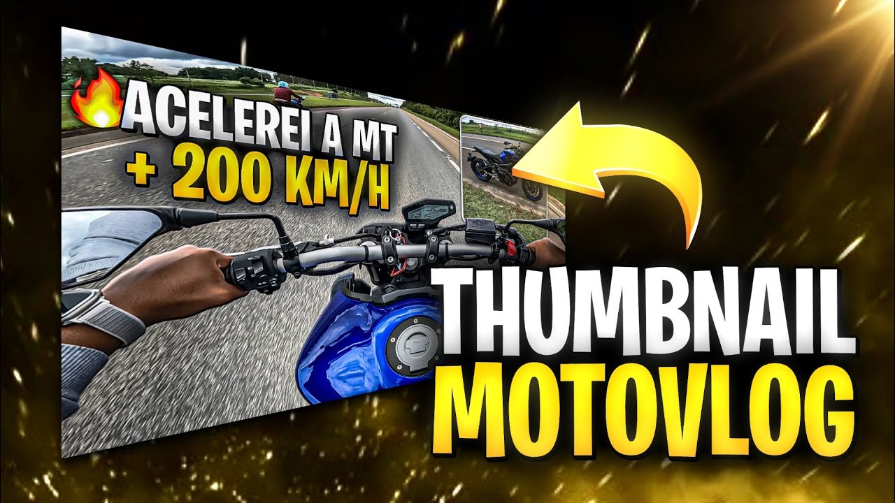Como criar THUMBNAIL estilo MOTOVLOG pelo celular GR&Aacute;TIS