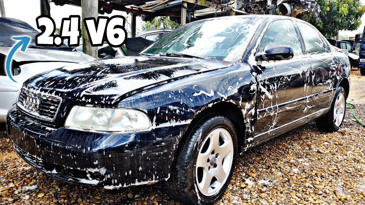 UMA PENA DESMONTAR UM CARRO NESSE ESTADO / AUDI A4 2.4 V6 COM 127 MIL KM . 