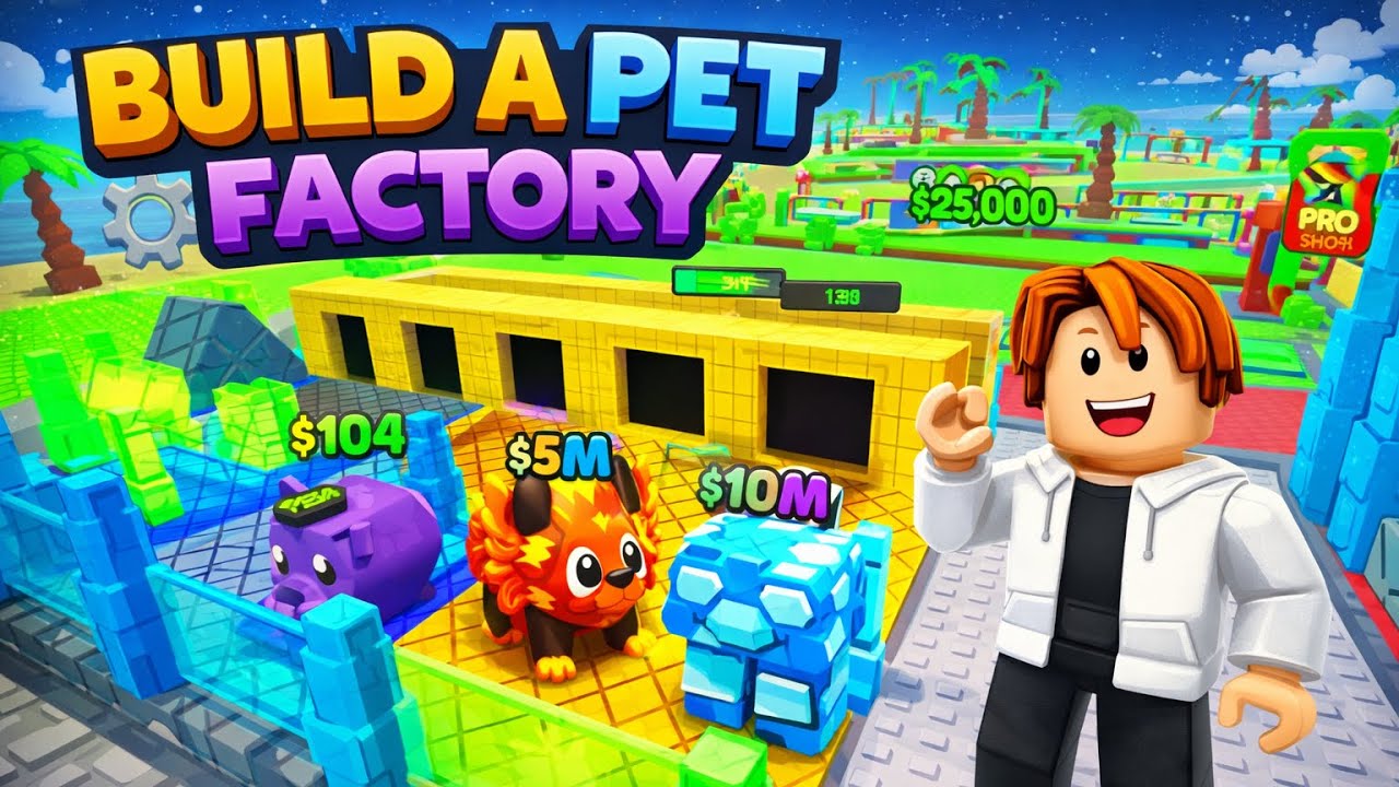 لعبت أنا و ولد خلي build a pet factory 